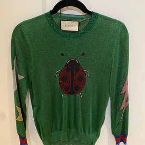 Gucci Rayon Mid Sleeve Top Size Small